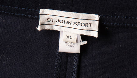 St John Women's Pants Dark Navy Blue Size XL SKU 000289-3
