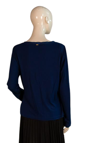 Load image into Gallery viewer, St. John Top Dark Blue Size L SKU 000300-5
