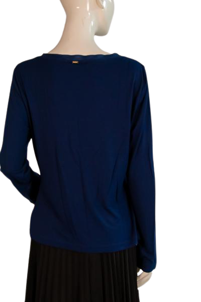 Load image into Gallery viewer, St. John Top Dark Blue Size L SKU 000300-5
