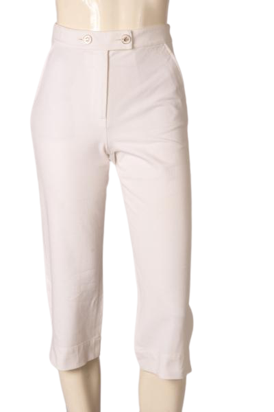 St John Women's Pants White Size 0 NWOT SKU 000289-11