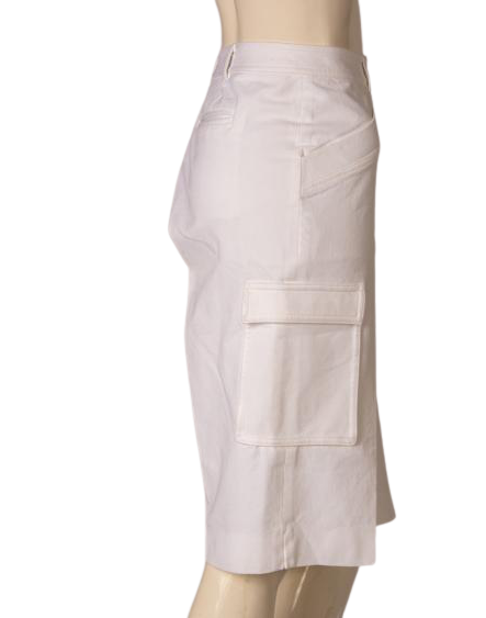 St John Women's Cargo Shorts White Size 16 NWOT SKU 000289-13