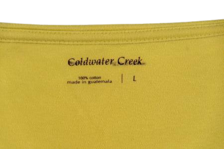 Load image into Gallery viewer, Coldwater Creek Top Lime Green &amp;amp; White L SKU 000300-15
