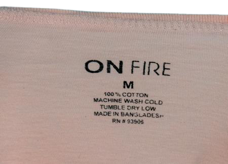 ON Fire Ladies Shirt Peach Size M SKU 000300-16