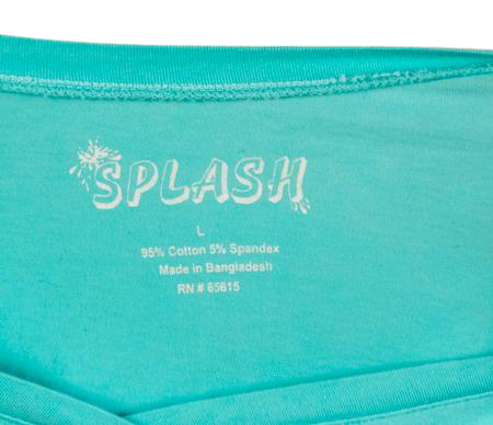 Load image into Gallery viewer, Splash Shirt Aqua Size L SKU 000300-17
