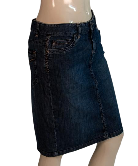 Calvin Klein Skirt Denim Blue Size 8 SKU 000294-1