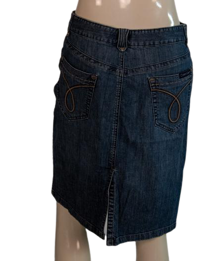 Calvin Klein Skirt Denim Blue Size 8 SKU 000294-1