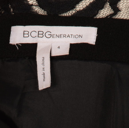 BCBGMAXZARIA Dress Black & Grey Stripes Size L SKU 000309-5