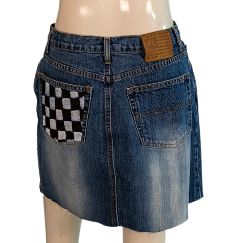 Ralph Lauren Skirt Denim Knee length Size 8 SKU 000294-12