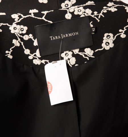 Tara Johnson Women's Blazer Black & White Size 10 NWT SKU 000305-1