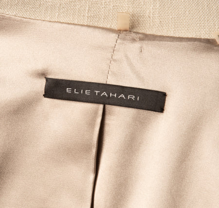 Elie Tahari Women's Blazer Tan Size 10 SKU 000305-2