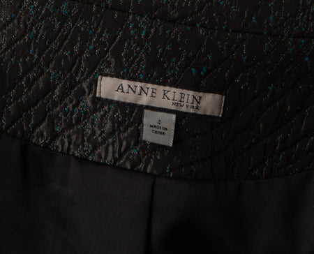Anne Klein Women's Blazer Teal & Grey Size 4 SKU 000305-6