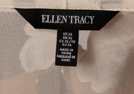 Ellen Tracy Women's Top Cream Size XL NWT SKU 000306-5