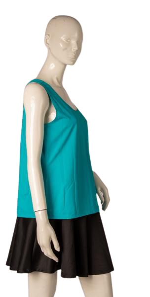 Chico's Women's Tank Top Turquoise Size 2 SKU 000306-7