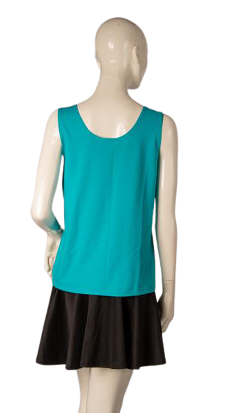 Chico's Women's Tank Top Turquoise Size 2 SKU 000306-7