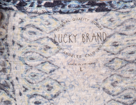 Lucky Brand Women's Top Blues & White Size L SKU 000306-15