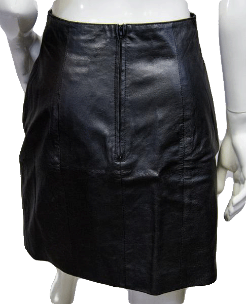 Wilsons 80's Skirt Black Leather Size 10 SKU 000038 – Designers On A Dime