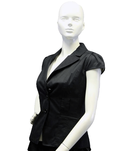 Load image into Gallery viewer, Ann Taylor Top Black Size 0 SKU 000033
