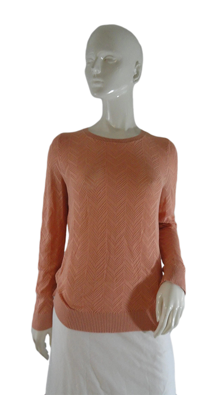 Load image into Gallery viewer, Ann Taylor Loft Sweater Peach Size L SKU 000246-10
