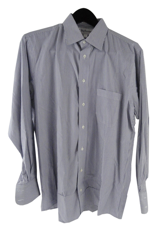 Burberry men's blue dress shirt sales