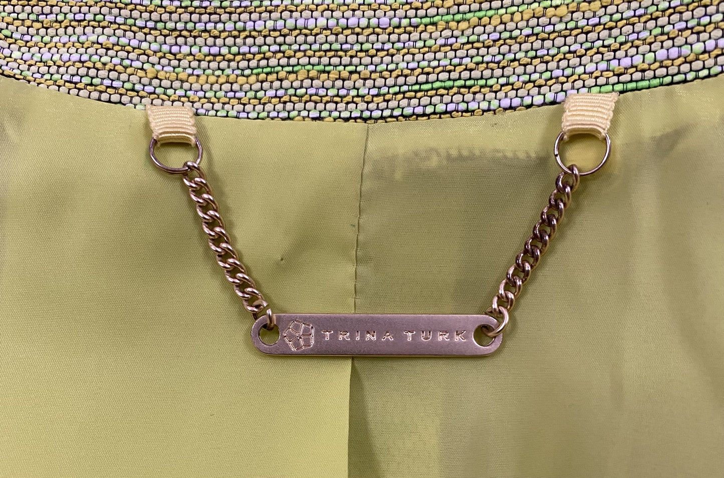TRINA TURK Blazer Green Size 12 SKU 000316-5