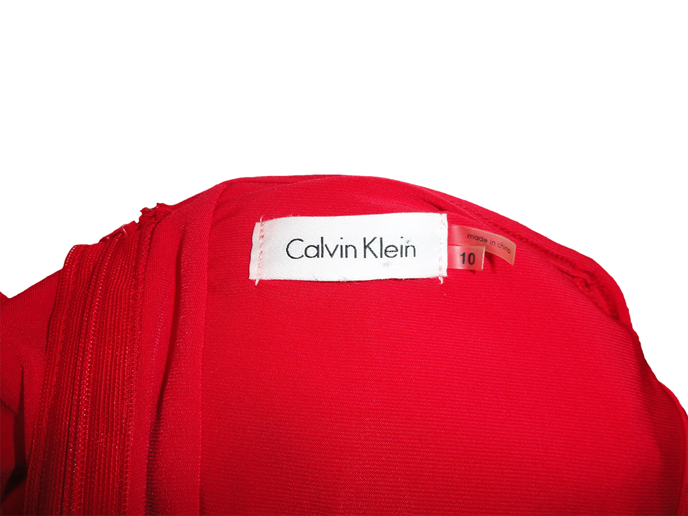Calvin Klein 70's Dress Red Size 10 SKU 000238-7