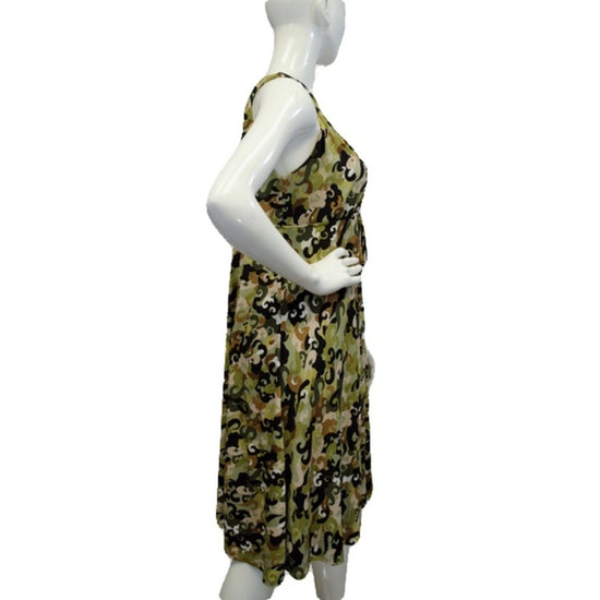 INC 60's Camouflage Dress Size Large SKU 000077
