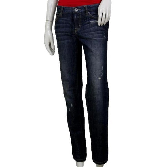 Load image into Gallery viewer, Ann Taylor Distressed Blue Jeans Size 2 SKU 000119
