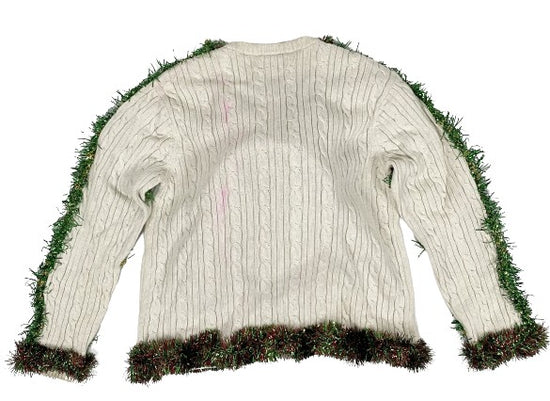 CHAPS Men's Ugly Christmas Sweater, Cream, Size XL, SKU 000175-1