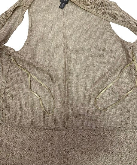 Chico's Vest Knit Gold Metallic  Size 3  SKU COTH-1-3