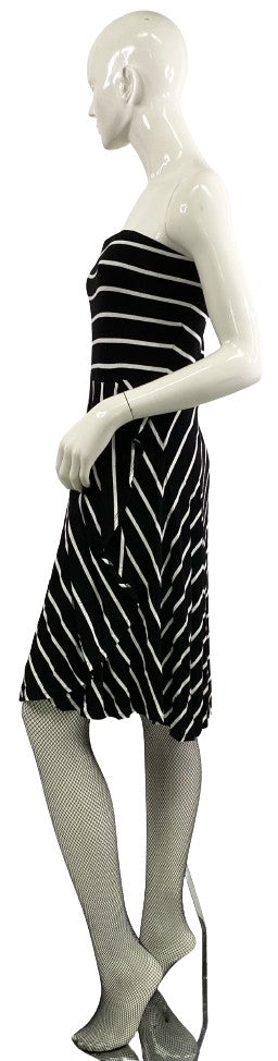 ANN TAYLOR Dress, Black and White, Size M, SKU 000062-1