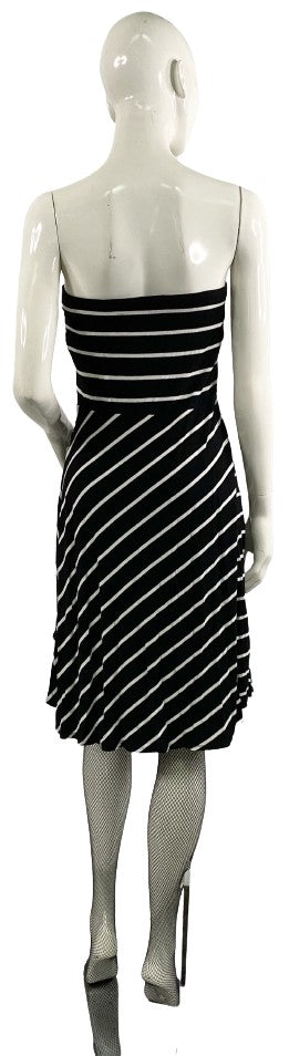 ANN TAYLOR Dress, Black and White, Size M, SKU 000062-1
