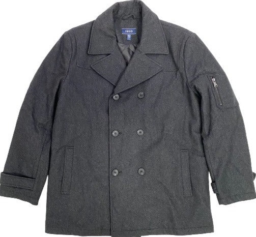 Men's Coat Izod Dark Grey Size LG  NWOT  SKU 000321-6