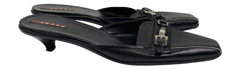 Shoes Prada Square Toes Black Size 40 SKU 000131