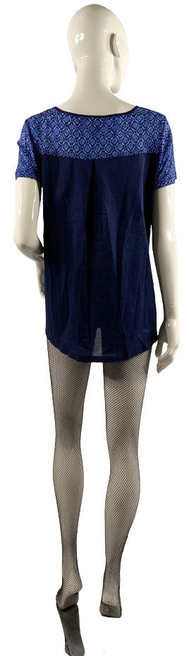 Load image into Gallery viewer, Ralph Lauren, Top, Blue and White, Size M, SKU 000316-7
