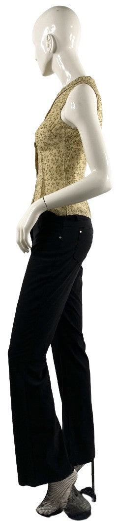 BEBE Pants, Black Bell Bottom, Size 8,  SKU 000316-10