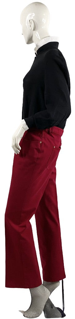 ST. JOHN Pants, Maroon, Size L, SKU 000353-4