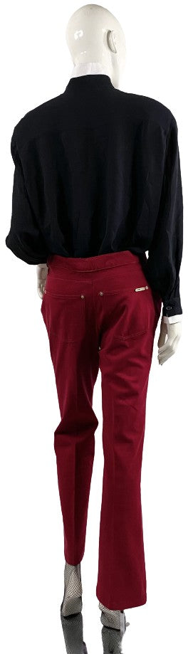 ST. JOHN Pants, Maroon, Size L, SKU 000353-4