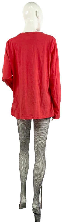 Time and Tru T Shirt Long Sleeve Red Size XL  SKU 000354-13