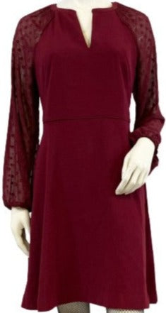 Ann Taylor Dress Wine Size 2 SKU 000323-2