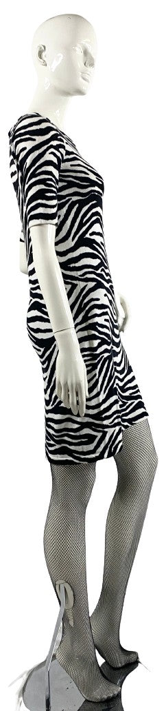 Ralph Lauren Dress Fitted Zebra Print  Size S  SKU 000343-7