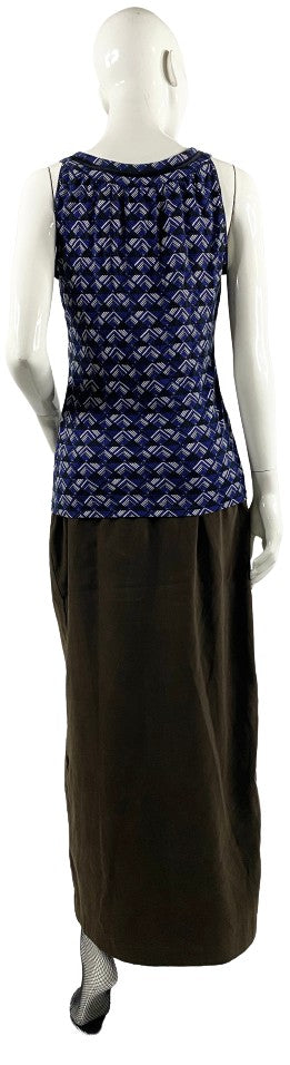 Van Heusen Skirt Long Maxi Brown Size 8  SKU 000343-10