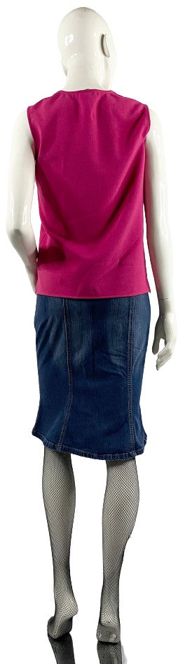 BEBE Skirt Fitted Denim Blue  Size 28   SKU 000328-2