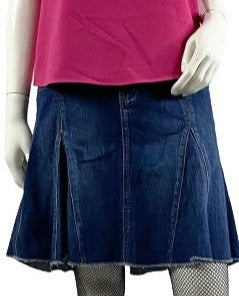 Guess Skirt Flared Mini Denim Blue Size 26   SKU 000328-4