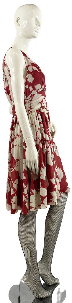 Talbots Dress Sleeveless  Rose and Cream Size 8  SKU 000344-1