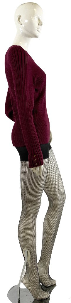 Liz Claiborne Sweater Wine Size XXL  SKU 000325-4