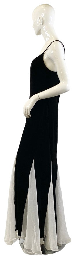 Night Way Dress Black White Inserts  Size 14  SKU 000333-3