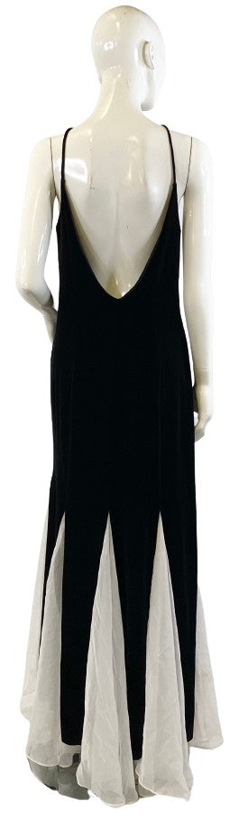 Night Way Dress Black White Inserts  Size 14  SKU 000333-3