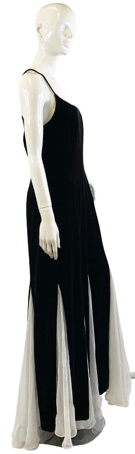 Night Way Dress Black White Inserts  Size 14  SKU 000333-3