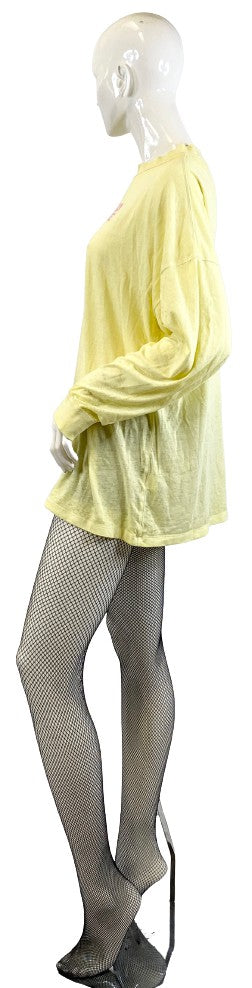 Victoria Secret Shirt Yellow Long Sleeve Size M  SKU 000366-1