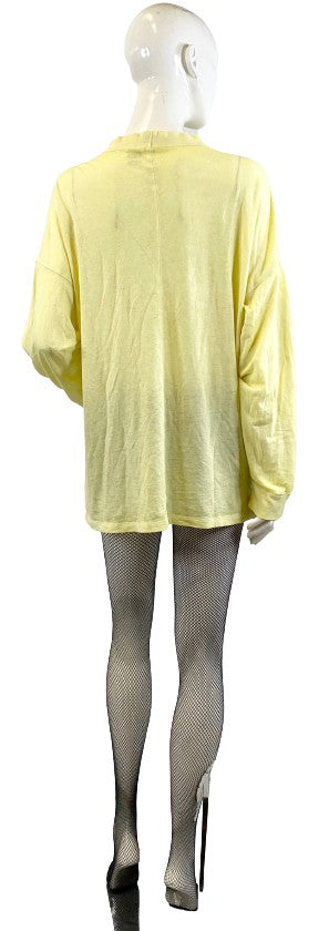 Victoria Secret Shirt Yellow Long Sleeve Size M  SKU 000366-1